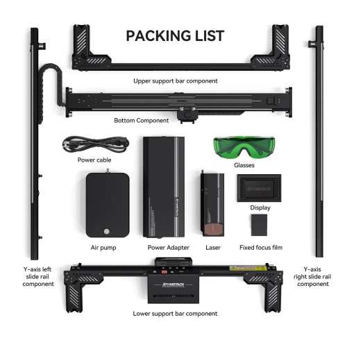 Lézer plotter  gravírozó gép Atomstack A70 Pro 85x80cm 70W